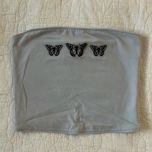 Butterfly crop top